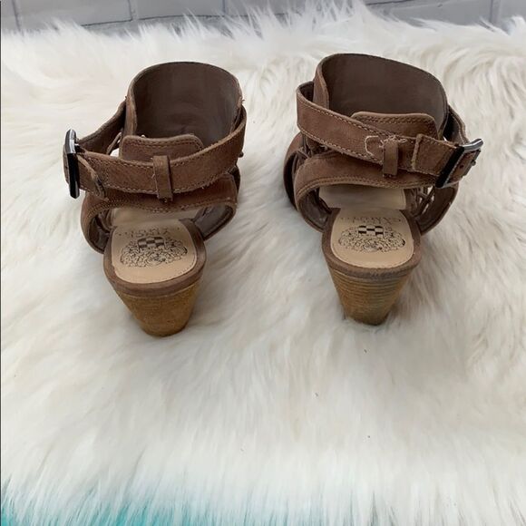 Vince Camuto Strappy Ankle Wrap Sandals Size 38/8 - Picture 3 of 6